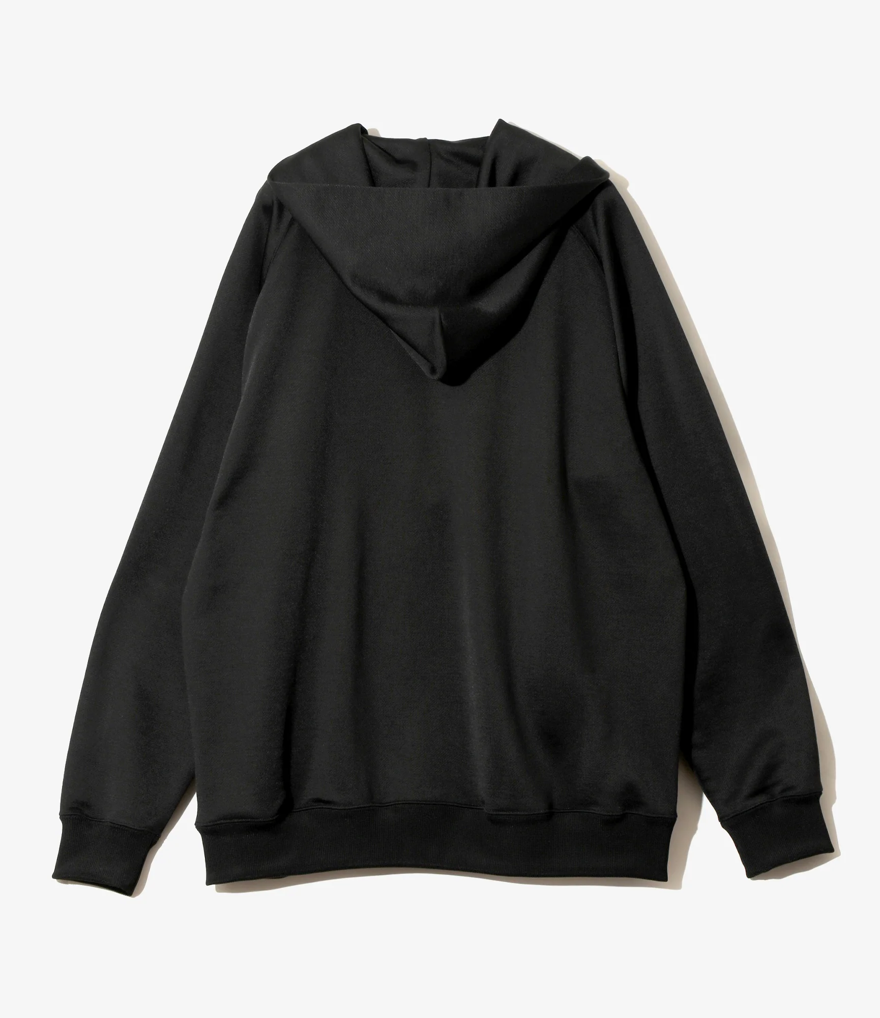 Zipped Hoodie – Black Jersey - Image 4
