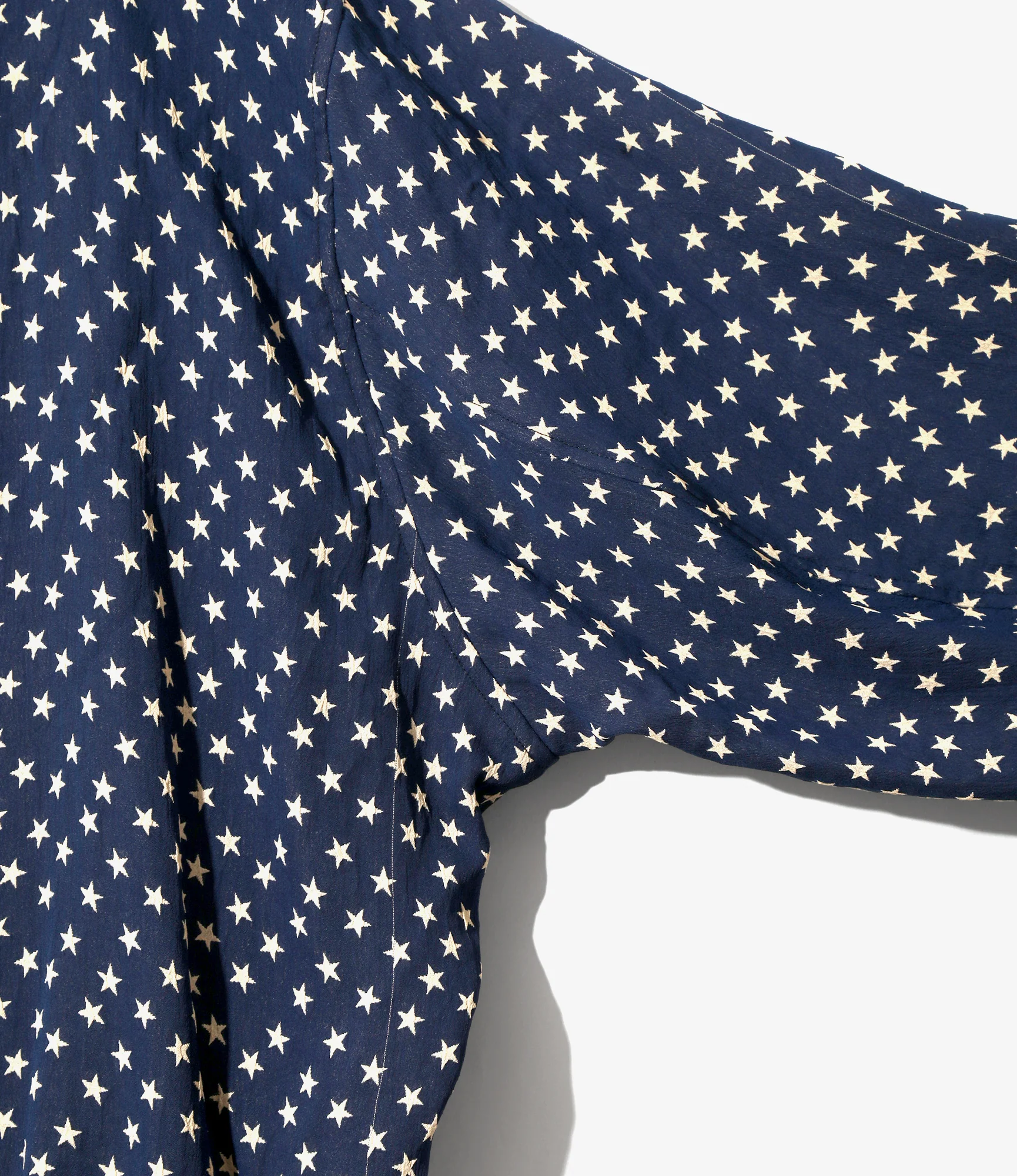 Zipped Hoodie – Navy Star Double-Weave Jacquard - Image 5