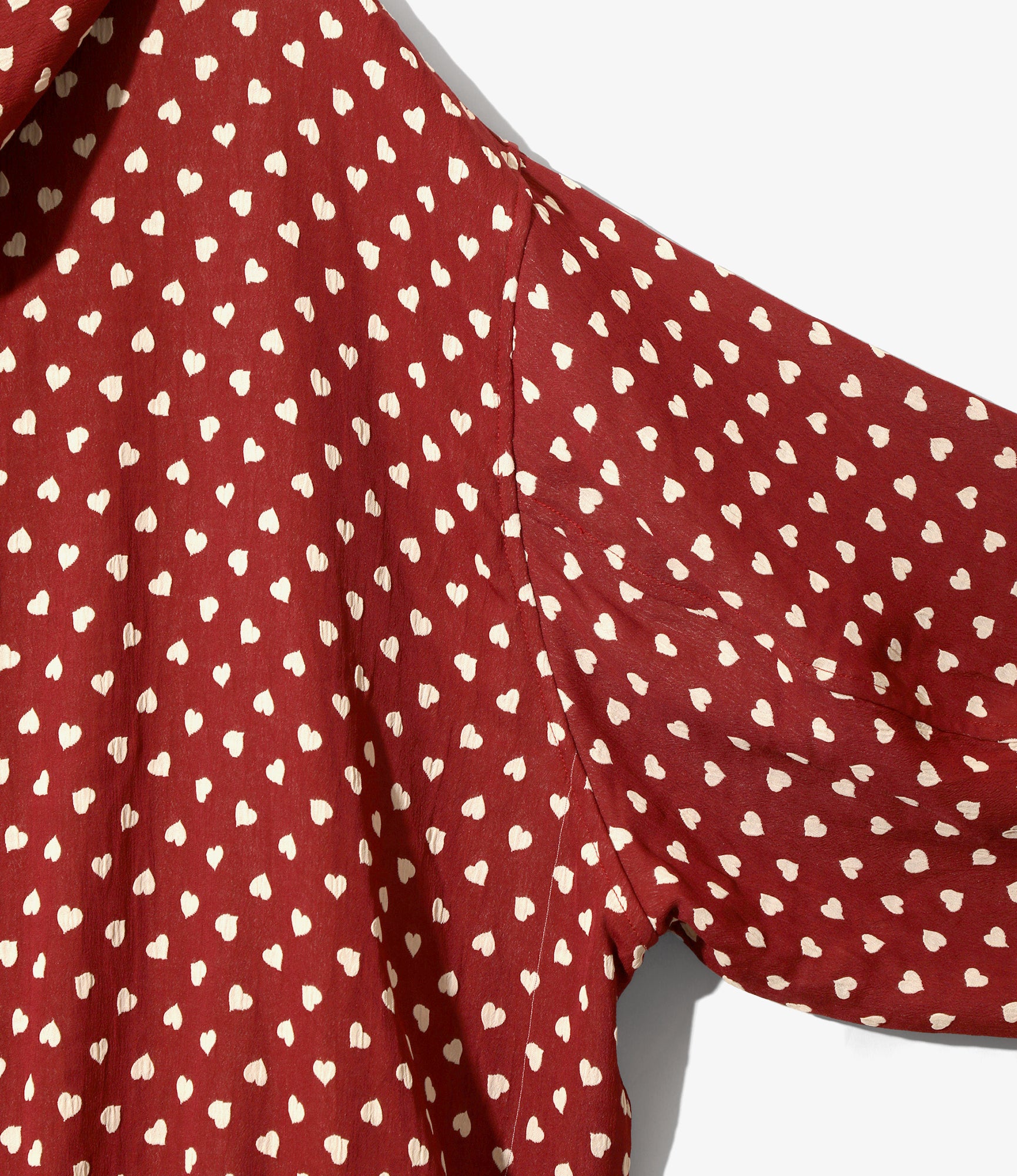 Zipped Hoodie – Red Heart Double-Weave Jacquard - Image 5
