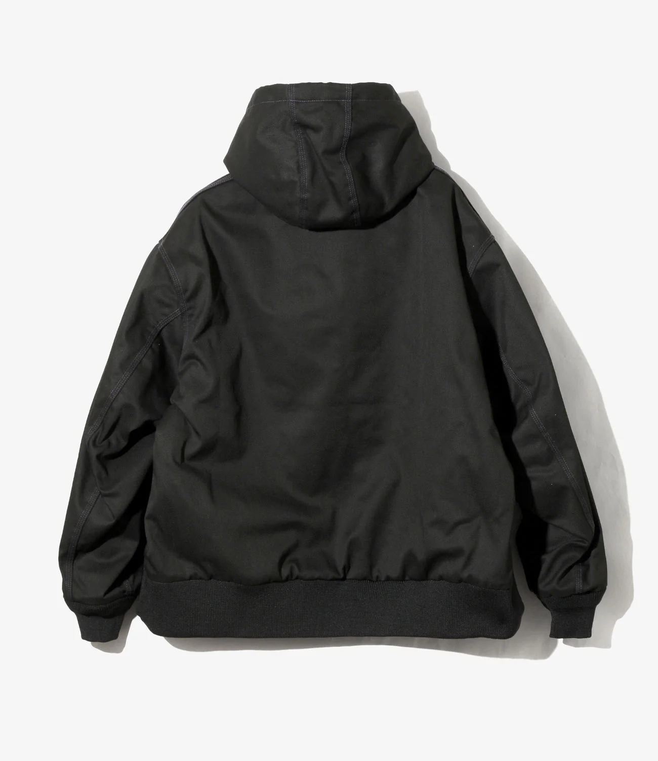 Zipped Work Hoodie – Black Twill - Image 5